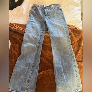 Denim Forum The Marianne Mid Loose Flare 32L 24W